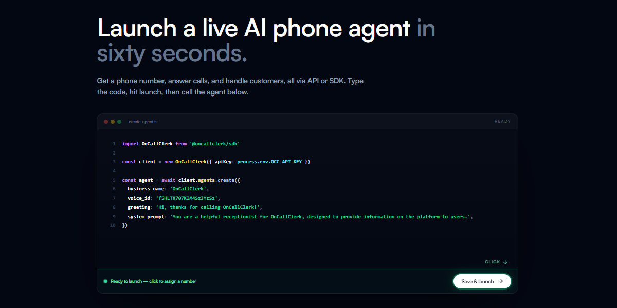 Developer Documentation - API & SDK | OnCallClerk